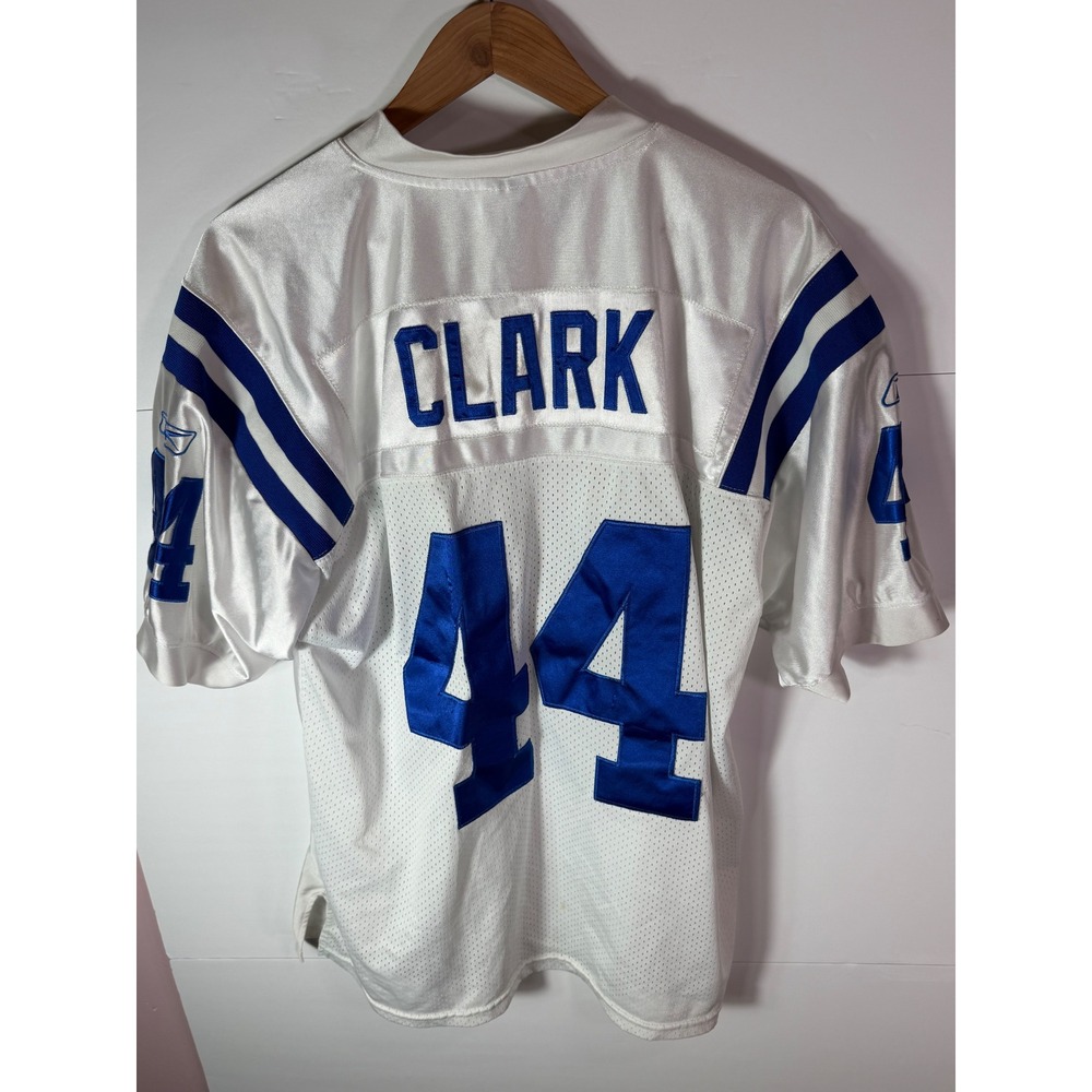 Reebok NFL Equipment Indianapolis Colts Dallas Clark 44 Jersey White Size 50